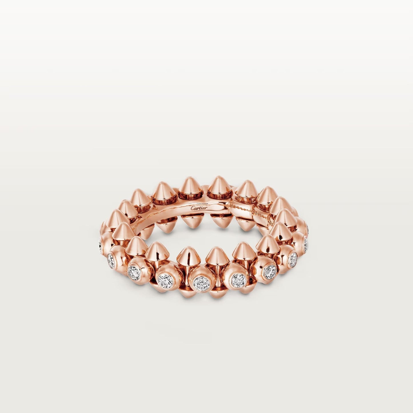 [Rose Tomorrow]CLASH 6.8MM DIAMOND MEDIUM RING