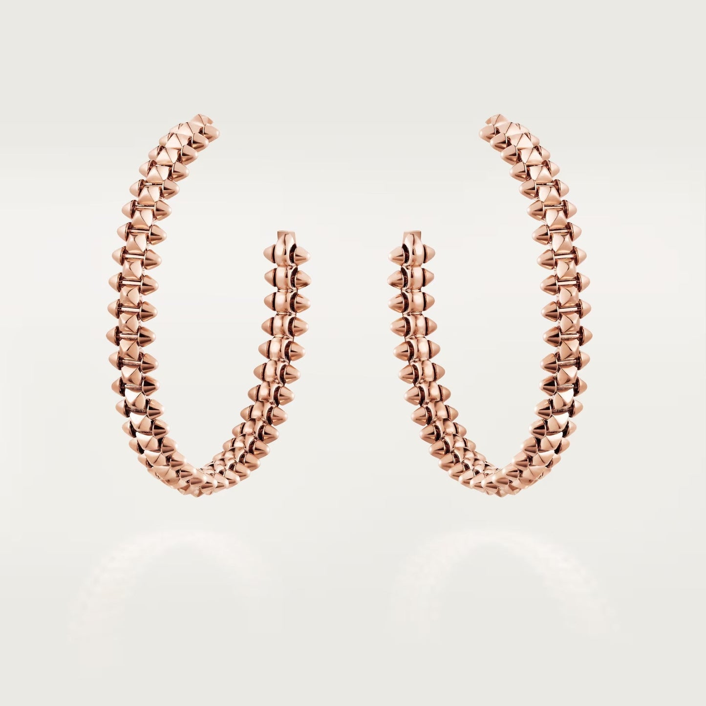 [Rose Tomorrow]CLASH HOOP LARGE EARRINGS