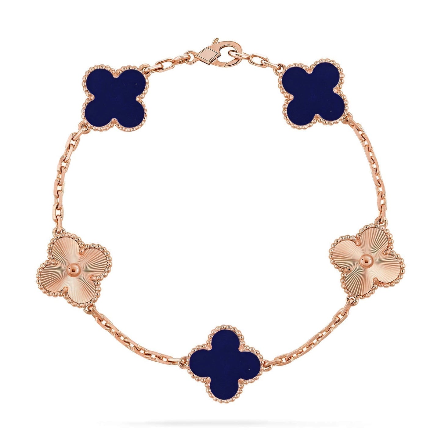 [Rose Tomorrow]CLOVER 5 MOTIF LAPIS LAZULI BRACELET COLLECTION