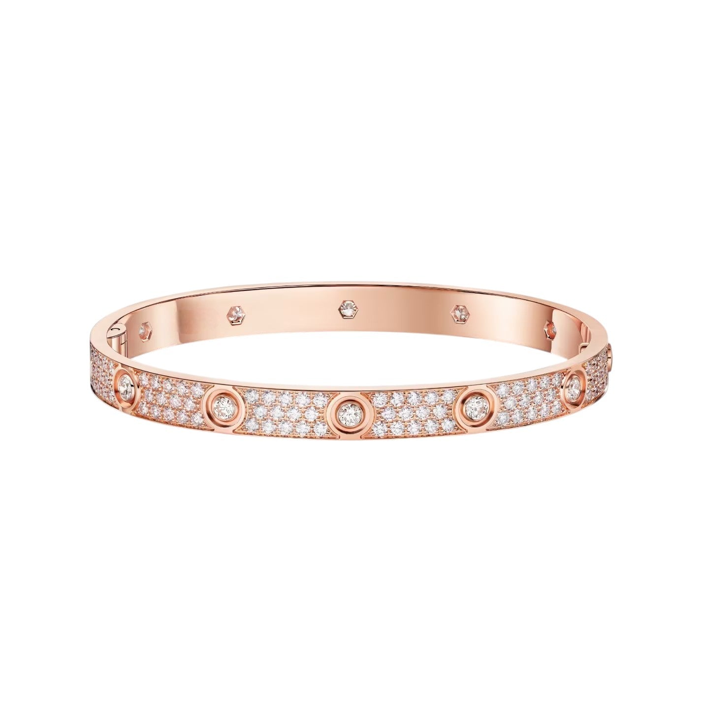 [Rose Tomorrow]LOVE BRACELET 6.1MM DIAMOND-PAVED 10 BIG DIAMONDS