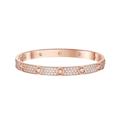[Rose Tomorrow]LOVE BRACELET 6.1MM DIAMOND-PAVED 10 BIG DIAMONDS