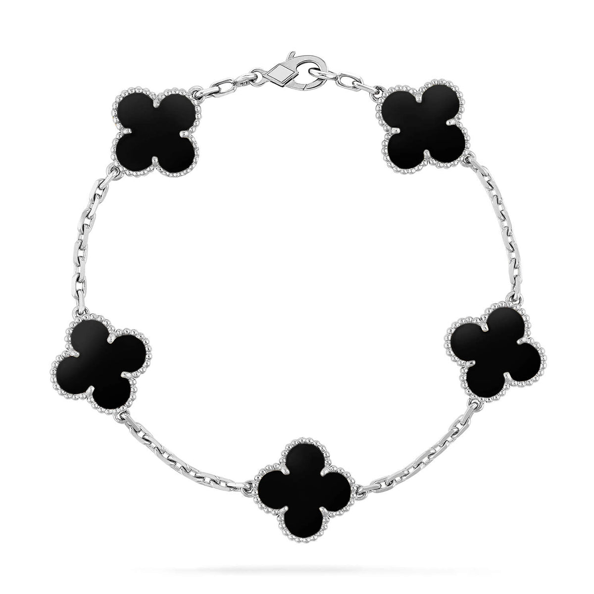 [Rose Tomorrow] CLOVER 5 MOTIF ONYXS BRACELET COLLECTION