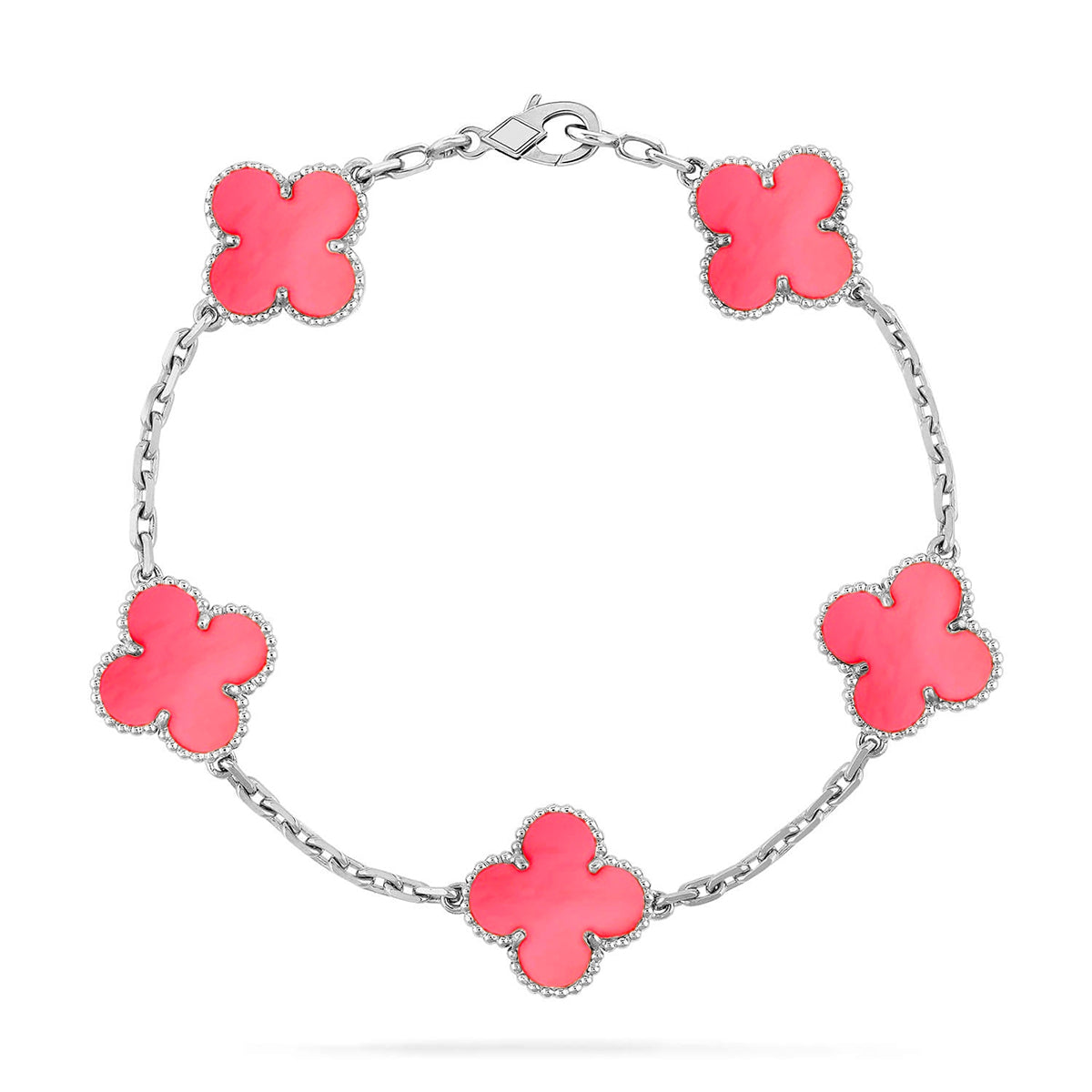 [Rose Tomorrow] CLOVER 5 MOTIFS  PINK MOP BRACELET COLLECTION