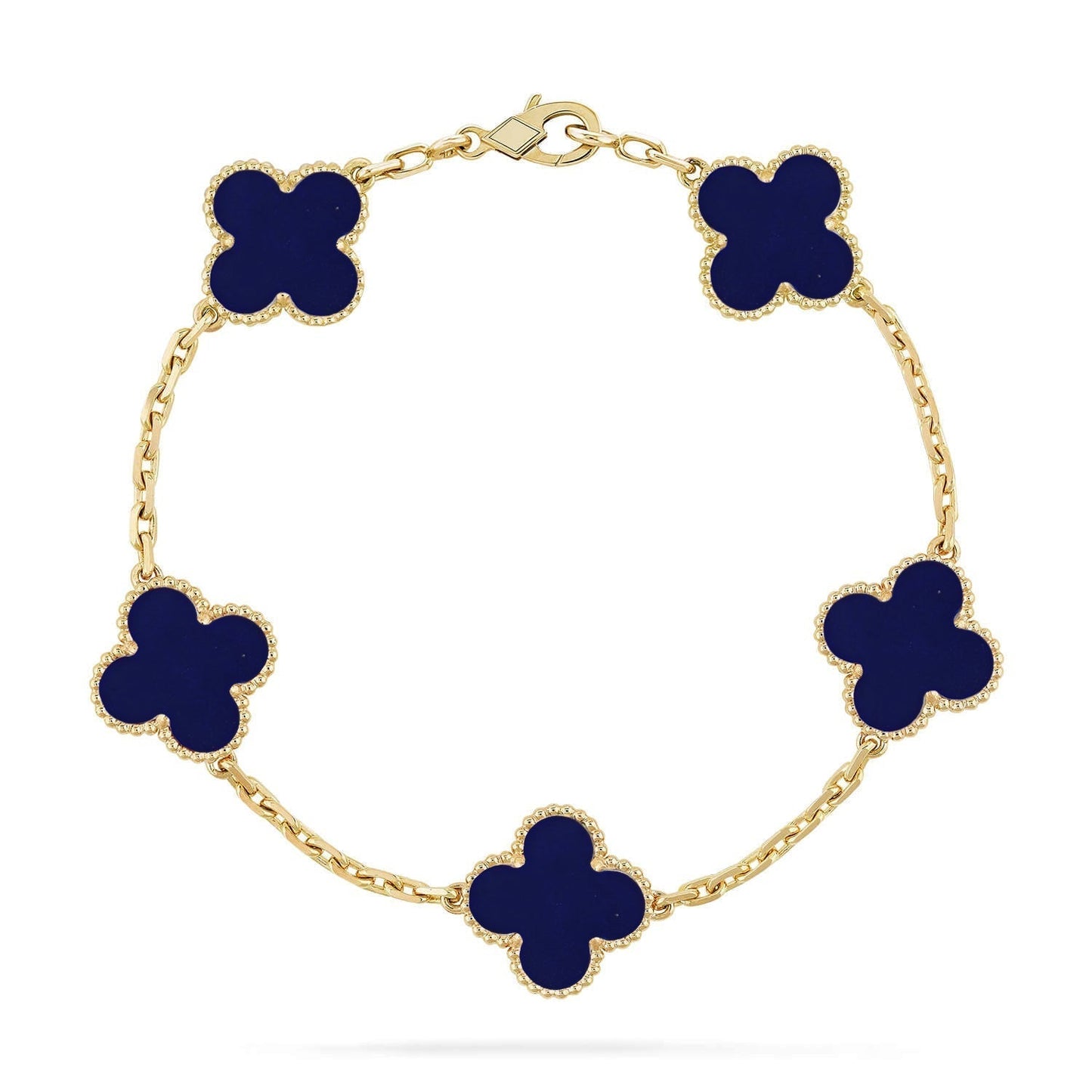 [Rose Tomorrow]CLOVER 5 MOTIF LAPIS LAZULI BRACELET COLLECTION