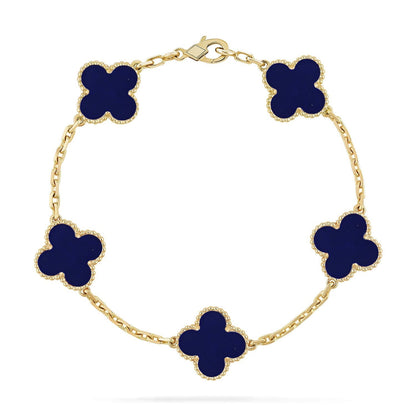 [Rose Tomorrow]CLOVER 5 MOTIF LAPIS LAZULI BRACELET COLLECTION