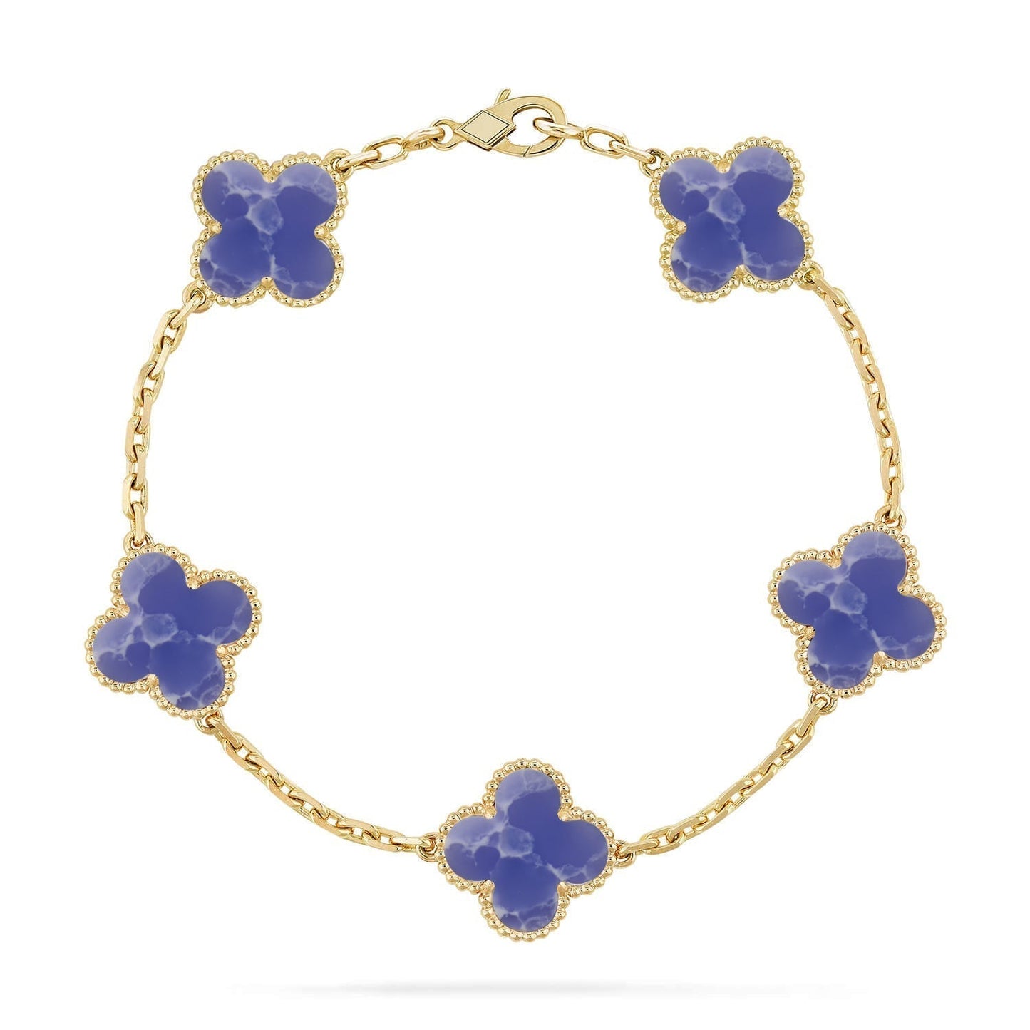 [Rose Tomorrow]CLOVER 5 MOTIF BLUE VEINS BRACELET COLLECTION