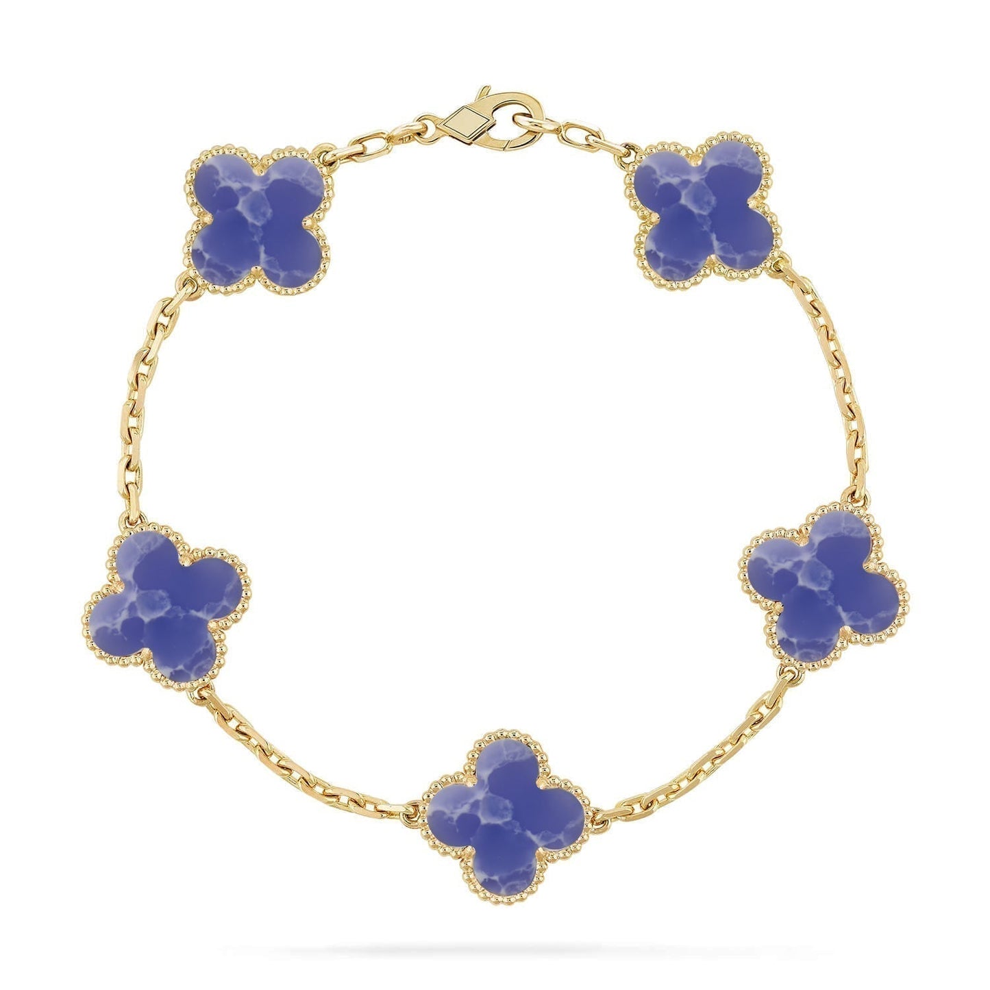 [Rose Tomorrow]CLOVER 5 MOTIF BLUE VEINS BRACELET COLLECTION