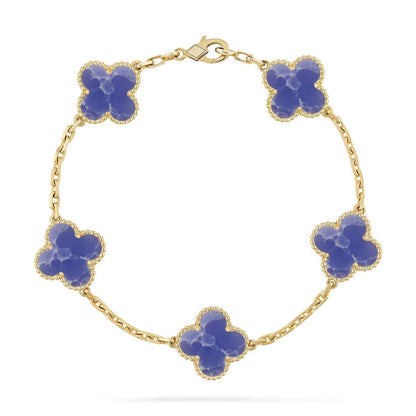 [Rose Tomorrow]CLOVER 5 MOTIF BLUE VEINS BRACELET COLLECTION