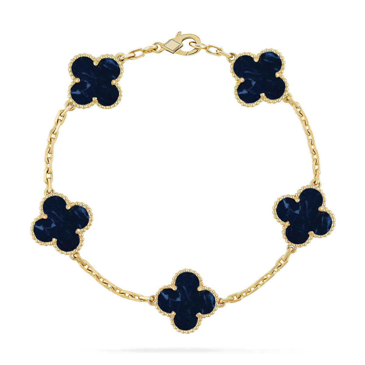 [Rose Tomorrow]CLOVER 5 MOTIF PIETERSITE BRACELET COLLECTION