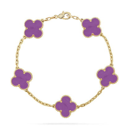 [Rose Tomorrow] CLOVER 5 MOTIF VIOLET BRACELET COLLECTION