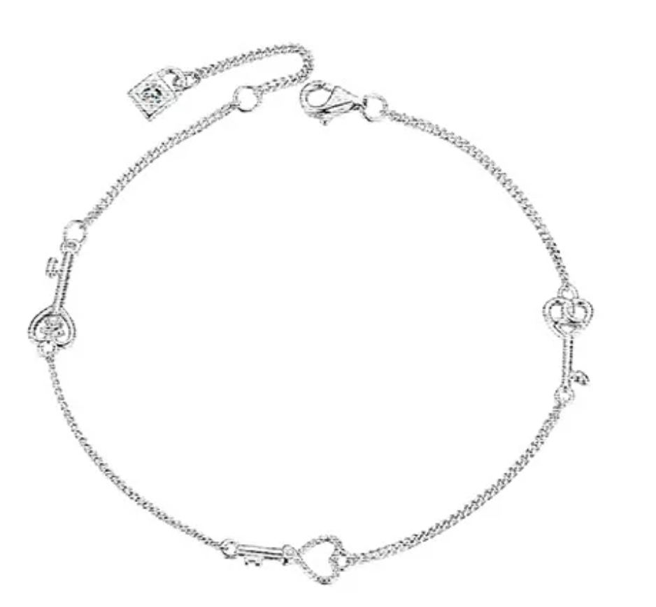 Platinum Key Bracelet