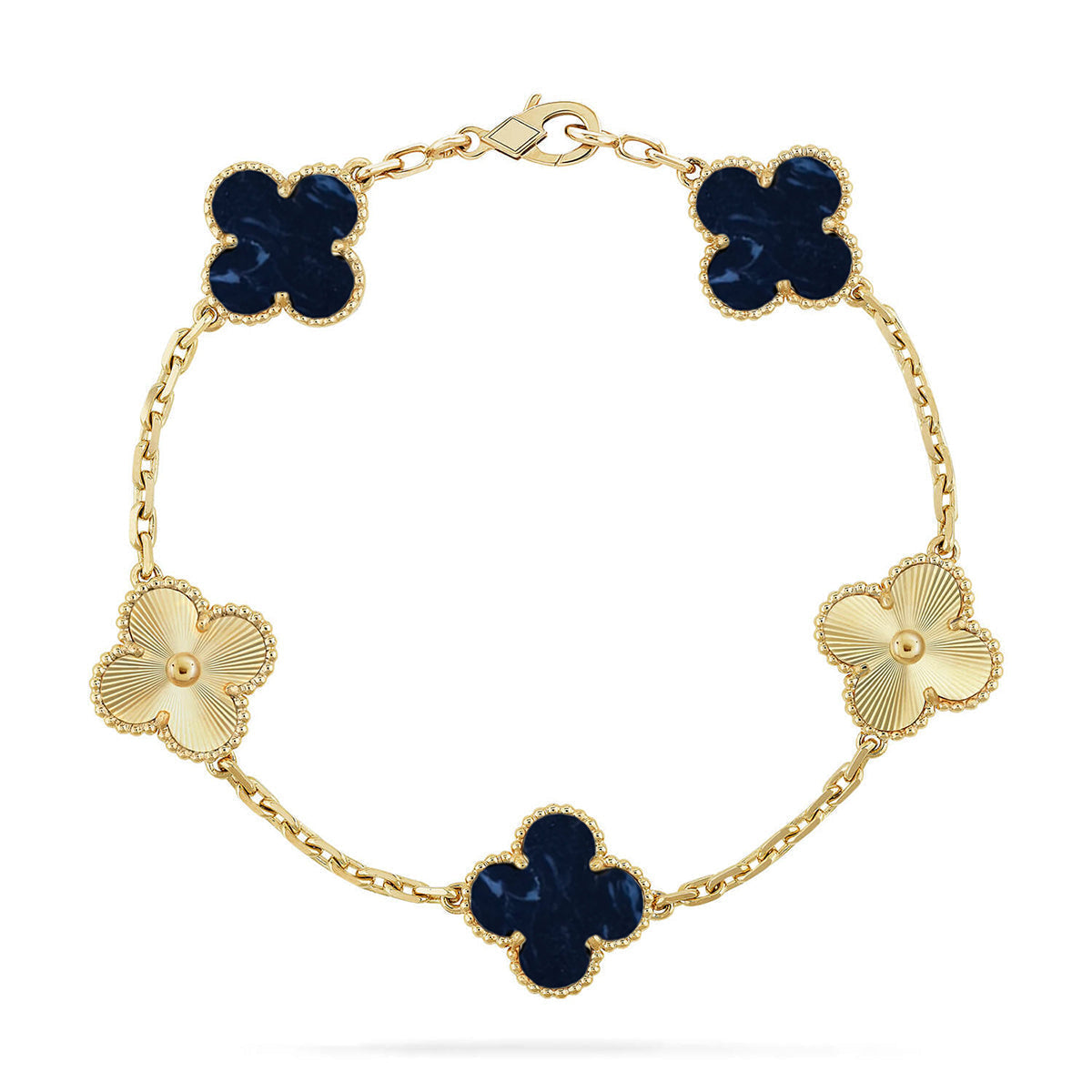 [Rose Tomorrow]CLOVER 5 MOTIF PIETERSITE BRACELET COLLECTION