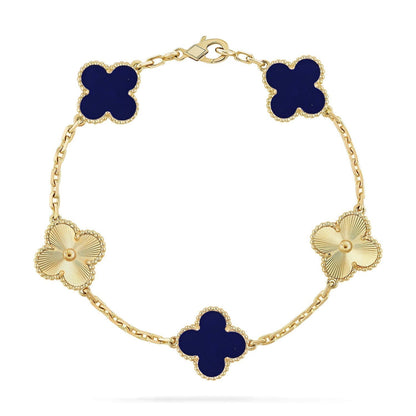 [Rose Tomorrow]CLOVER 5 MOTIF LAPIS LAZULI BRACELET COLLECTION