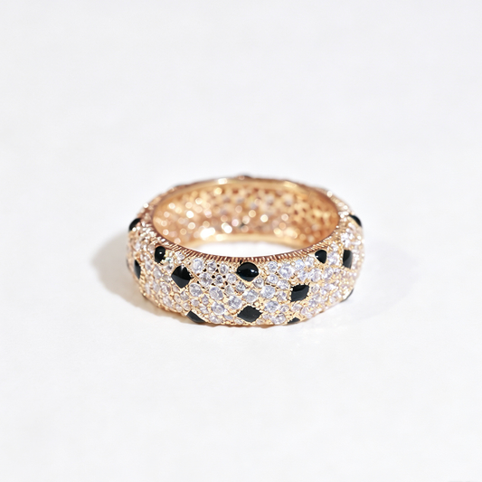 [Rose Tomorrow]PANTHERE SPOTTED FULL DIAMOND RING