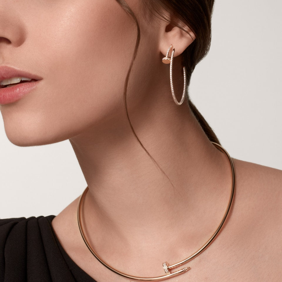 [Rose Tomorrow]JUSTE FULL DIAMOND LARGE EARRINGS