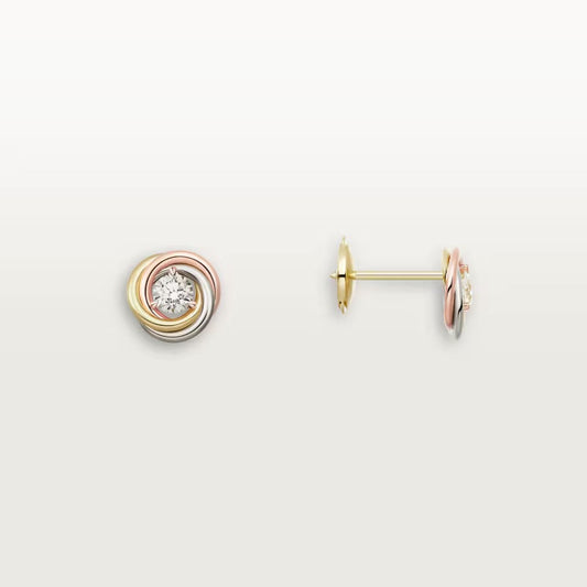 [Rose Tomorrow]TRINITY STUD DIAMOND EARRINGS