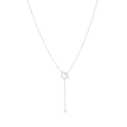[Rose Tomorrow]FINESSE SILVER DIAMOND NECKLACE