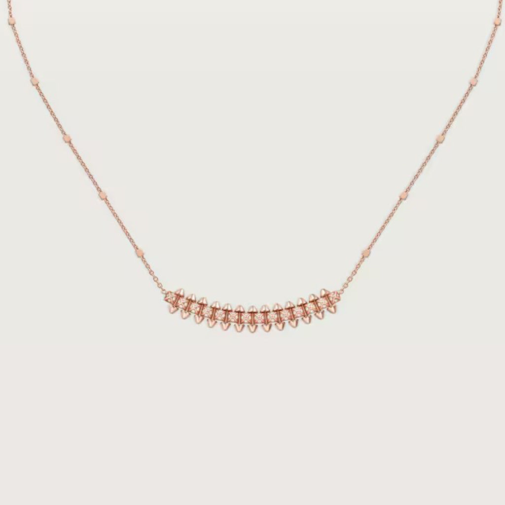 [Rose Tomorrow]CLASH  SMALL FULL DIAMOND NECKLACE