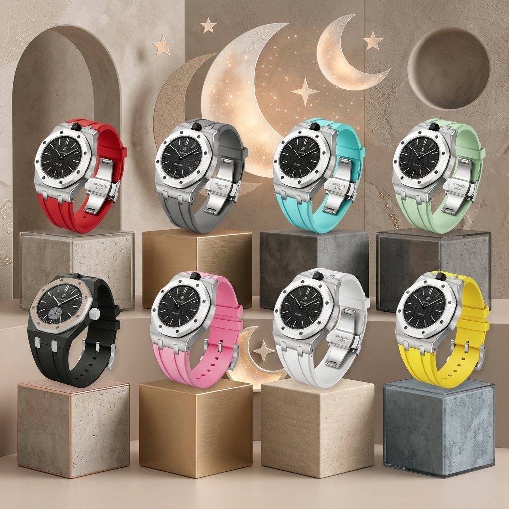 Royal Oak Pop Exclusive Steel Case & Silicone Strap With Cradle