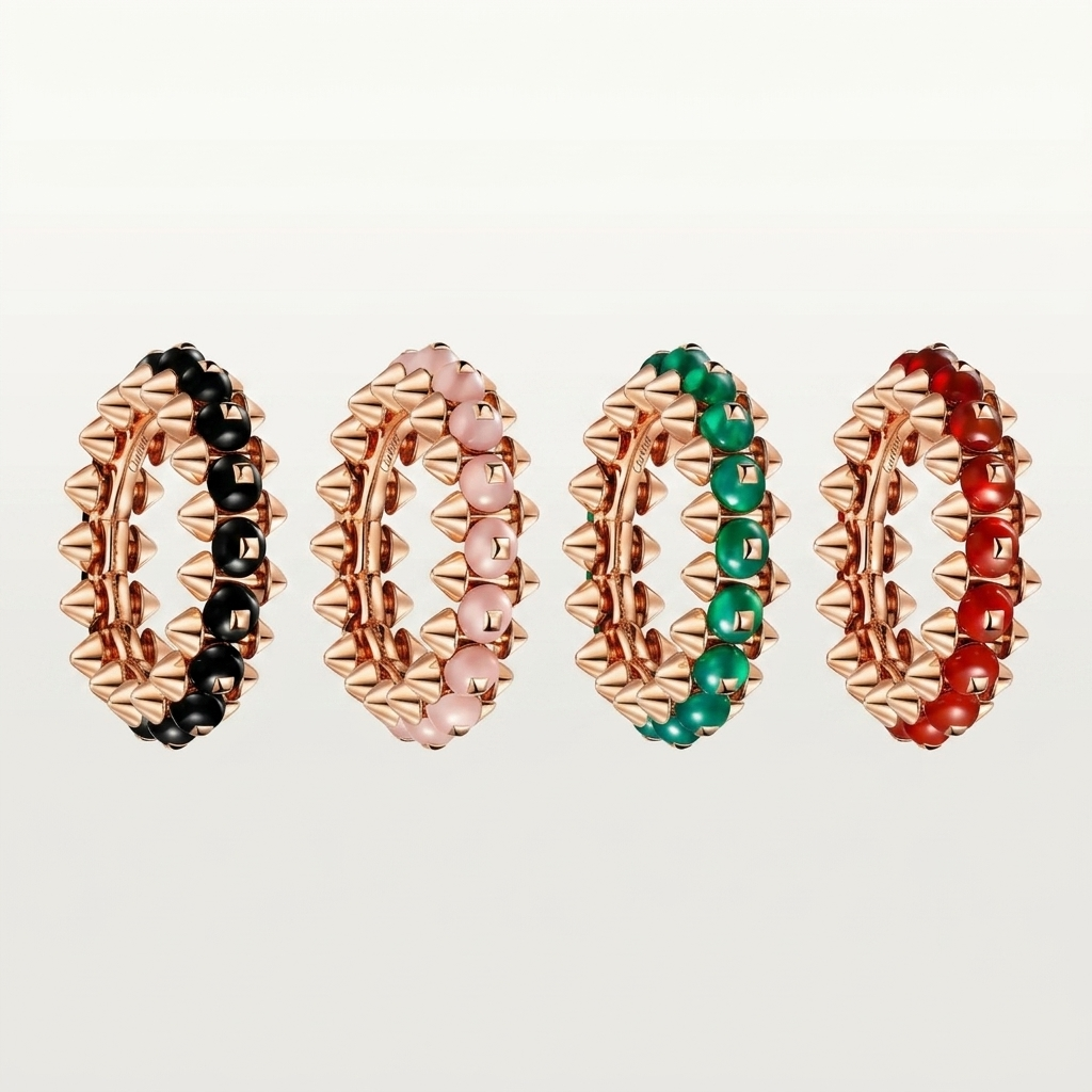 [Rose Tomorrow]CLASH 7.9MM AGATE CHALCEDONY RING