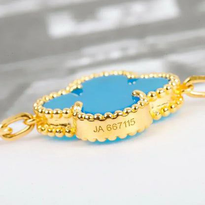 [Rose Tomorrow] CLOVER 5 MOTIF TURQUOISE BRACELET COLLECTION