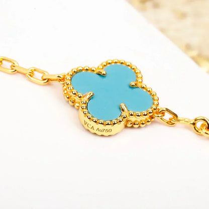 [Rose Tomorrow] CLOVER 5 MOTIF TURQUOISE BRACELET COLLECTION