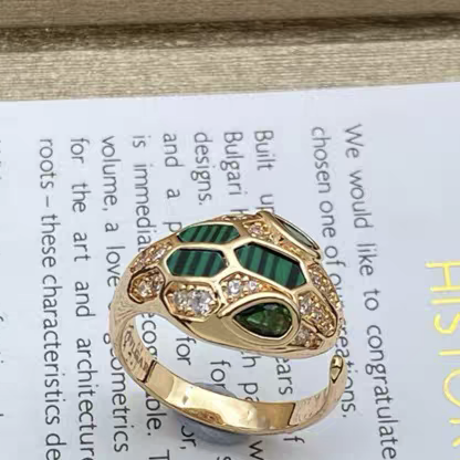 [Rose Tomorrow]BRAND NEW ASSORTED SNAKE HEAD MALACHITE RINGS