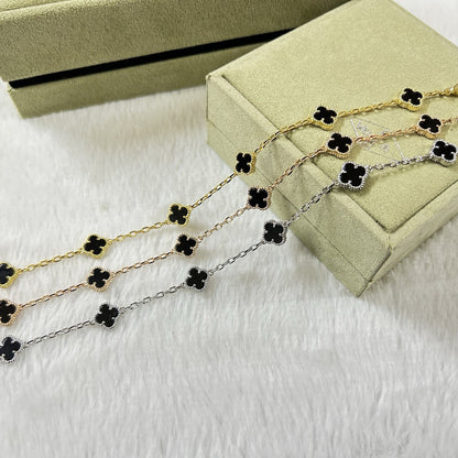 [Rose Tomorrow]CLOVER 6 MOTIF  ONYXS BRACELET
