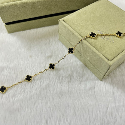 [Rose Tomorrow]CLOVER 6 MOTIF  ONYXS BRACELET