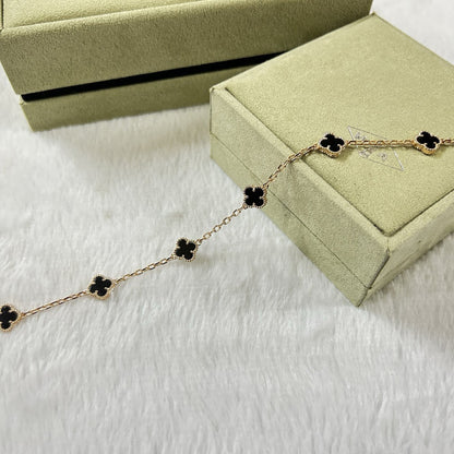 [Rose Tomorrow]CLOVER 6 MOTIF  ONYXS BRACELET