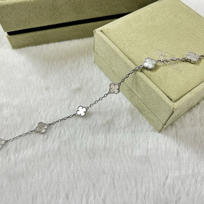 [Rose Tomorrow]CLOVER 6 MOTIF WHITE MOP BRACELET