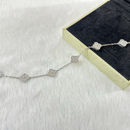 [Rose Tomorrow]CLOVER 6 MOTIF DIAMOND BRACELET