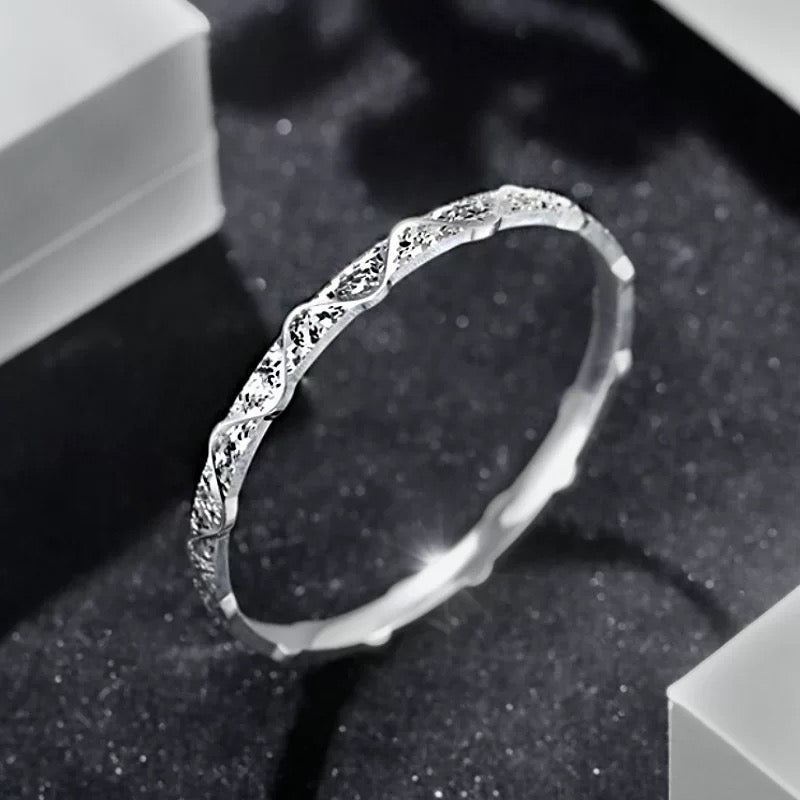 Crushed Ice 925 Silver Bracelet
