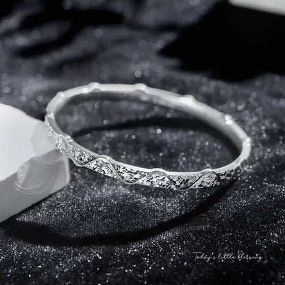 Crushed Ice 925 Silver Bracelet