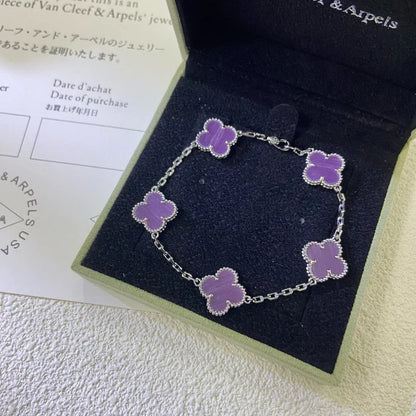 [Rose Tomorrow] CLOVER 5 MOTIF VIOLET BRACELET COLLECTION