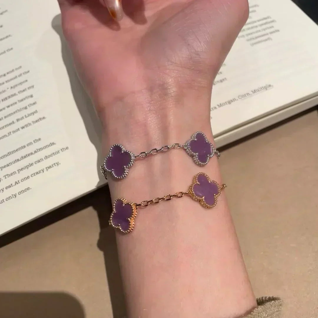 [Rose Tomorrow] CLOVER 5 MOTIF VIOLET BRACELET COLLECTION
