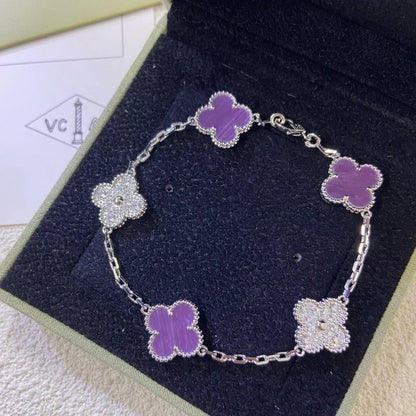 [Rose Tomorrow] CLOVER 5 MOTIF VIOLET BRACELET COLLECTION