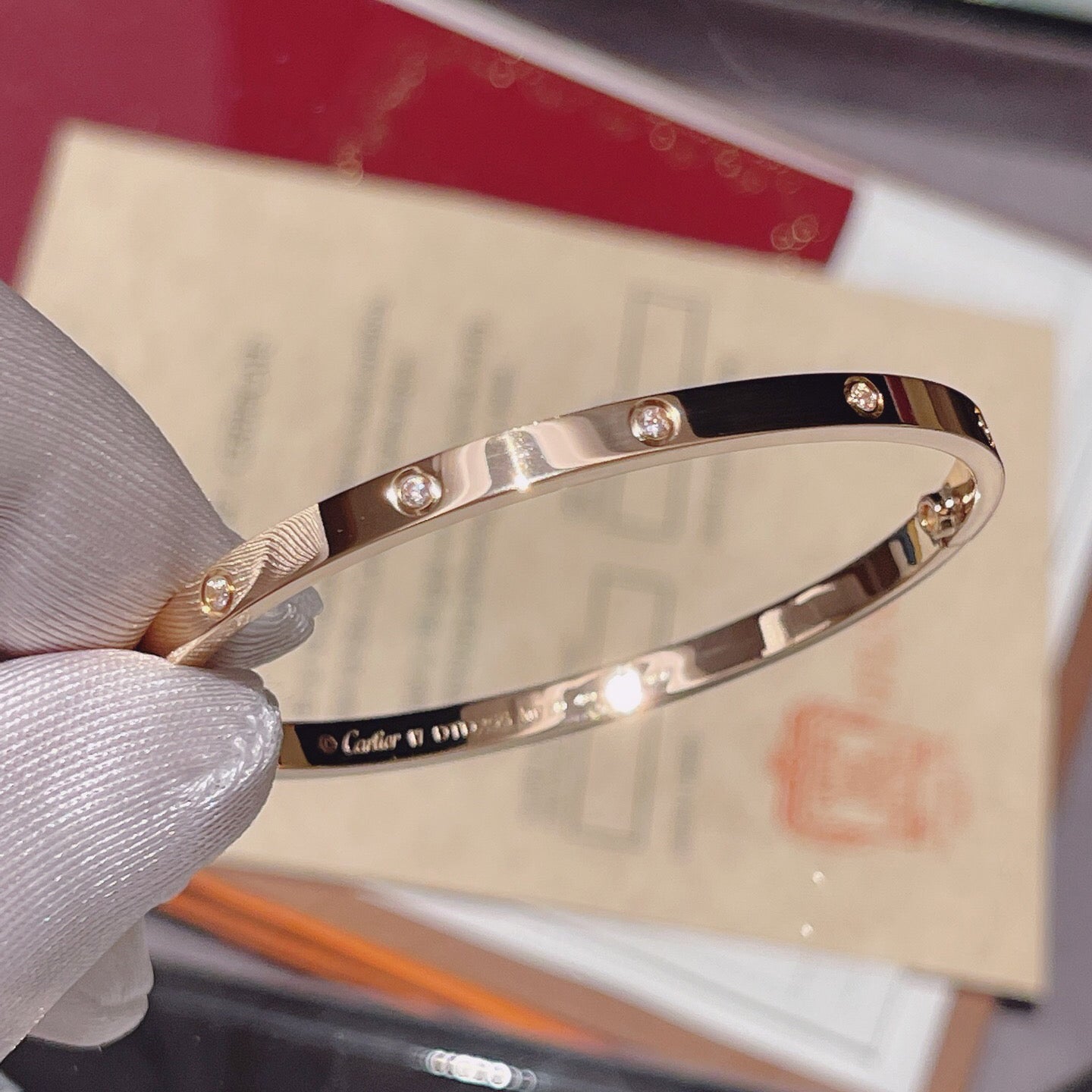[Rose Tomorrow]LOVE BRACELET 3.65MM 10 DIAMONDS