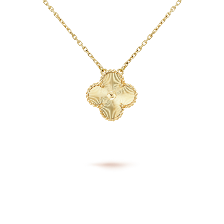 [Rose Tomorrow]CLOVER 15MM LASER NECKLACE AND BOX