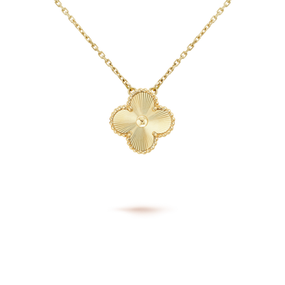 [Rose Tomorrow]CLOVER 15MM LASER NECKLACE AND BOX