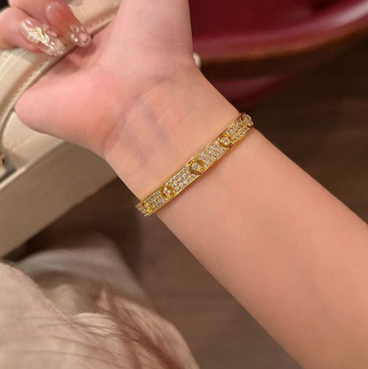 [Rose Tomorrow]LOVE BRACELET 6.1MM DIAMOND-PAVED 10 BIG DIAMONDS