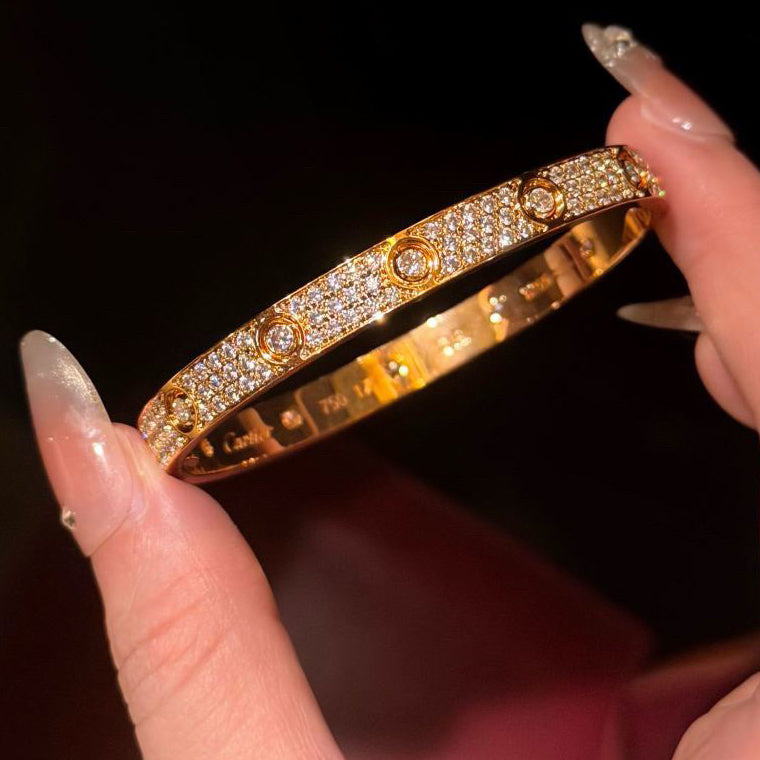 [Rose Tomorrow]LOVE BRACELET 6.1MM DIAMOND-PAVED 10 BIG DIAMONDS