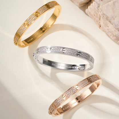[Rose Tomorrow]LOVE BRACELET 6.1MM DIAMOND-PAVED