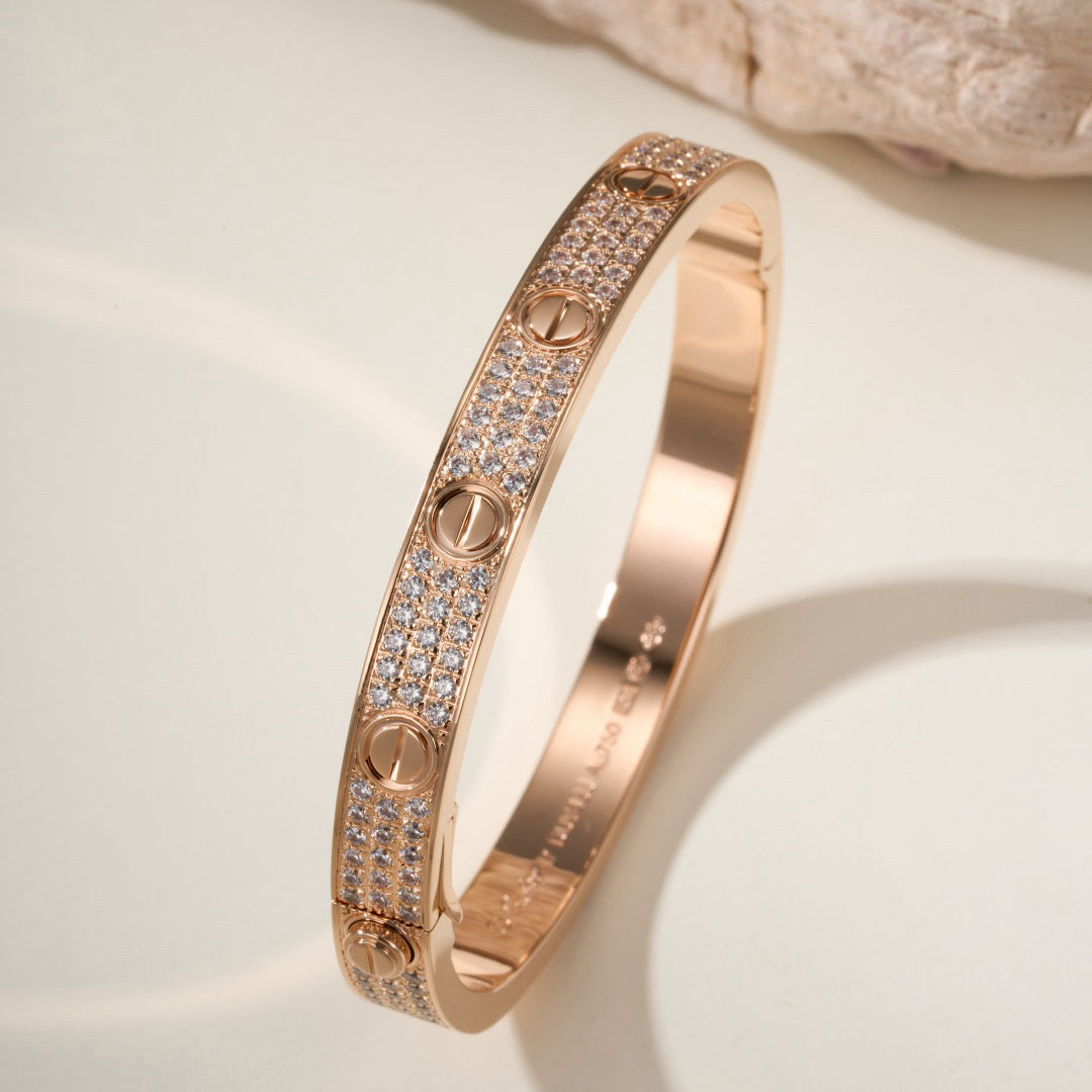 [Rose Tomorrow]LOVE BRACELET 6.1MM DIAMOND-PAVED