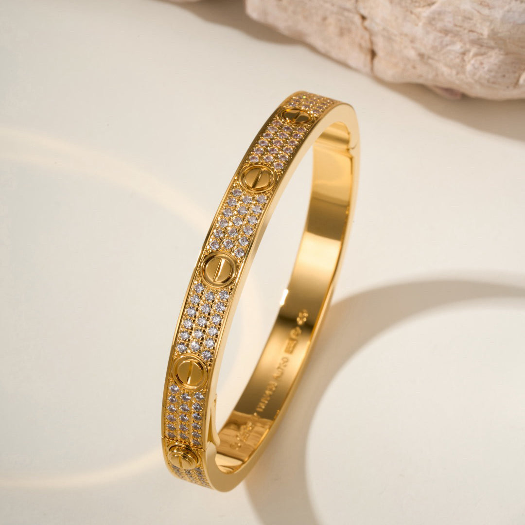 [Rose Tomorrow]LOVE BRACELET 6.1MM DIAMOND-PAVED