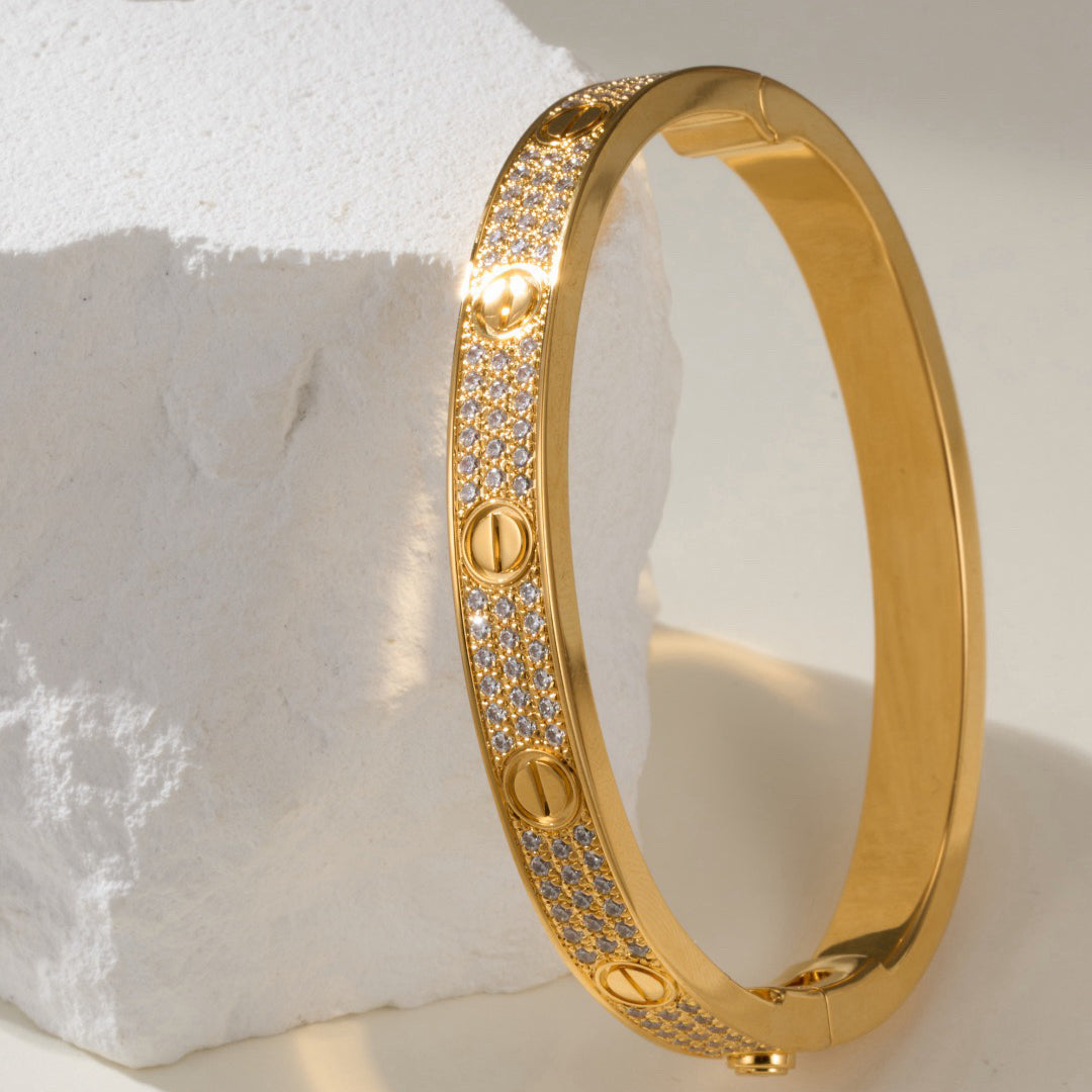 [Rose Tomorrow]LOVE BRACELET 6.1MM DIAMOND-PAVED