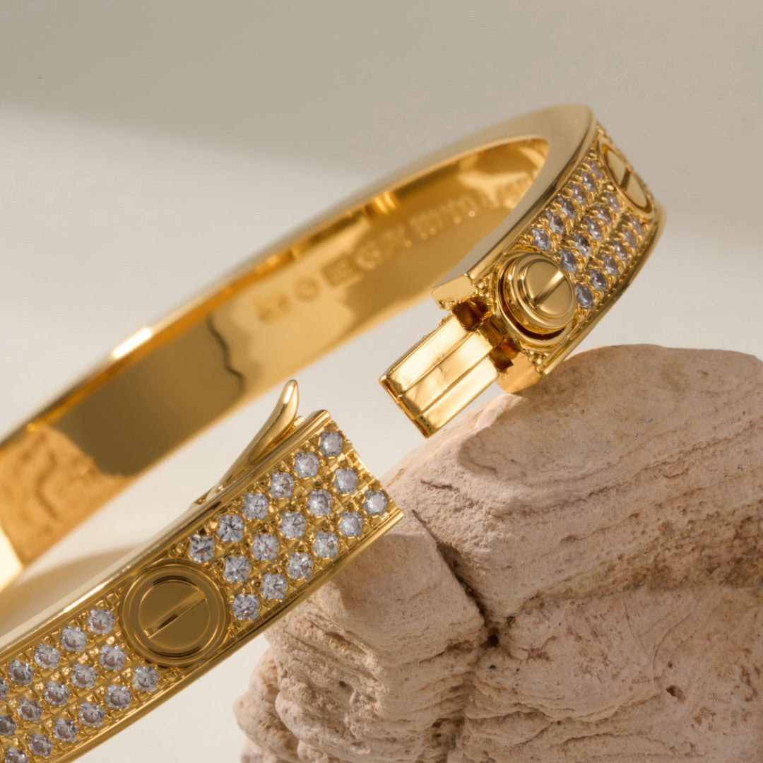 [Rose Tomorrow]LOVE BRACELET 6.1MM DIAMOND-PAVED