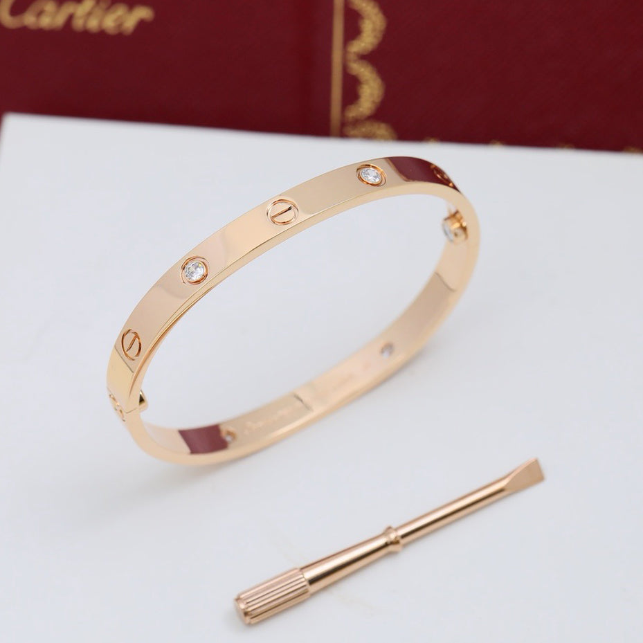 [Rose Tomorrow]LOVE BRACELET 6.1MM 4 DIAMONDS