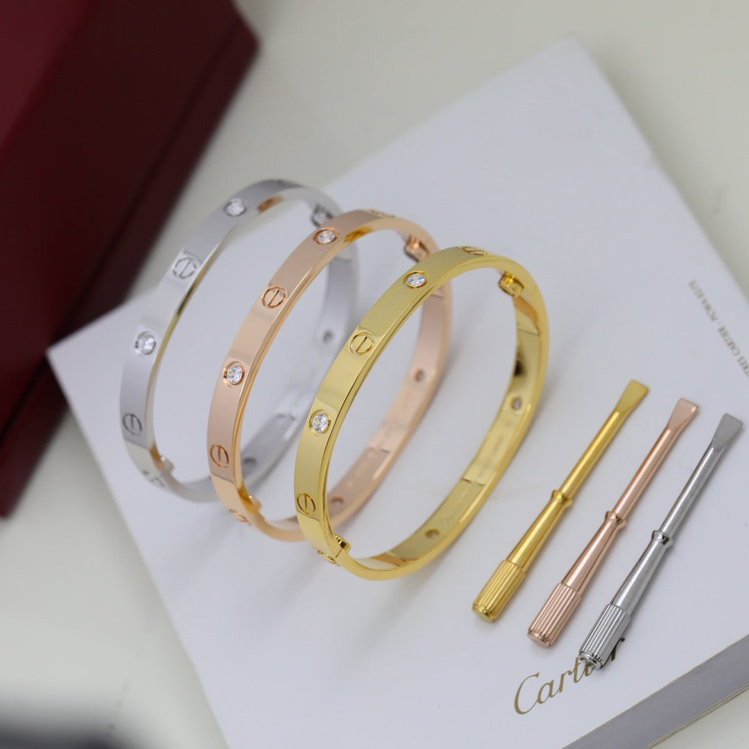 [Rose Tomorrow]LOVE BRACELET 6.1MM 4 DIAMONDS