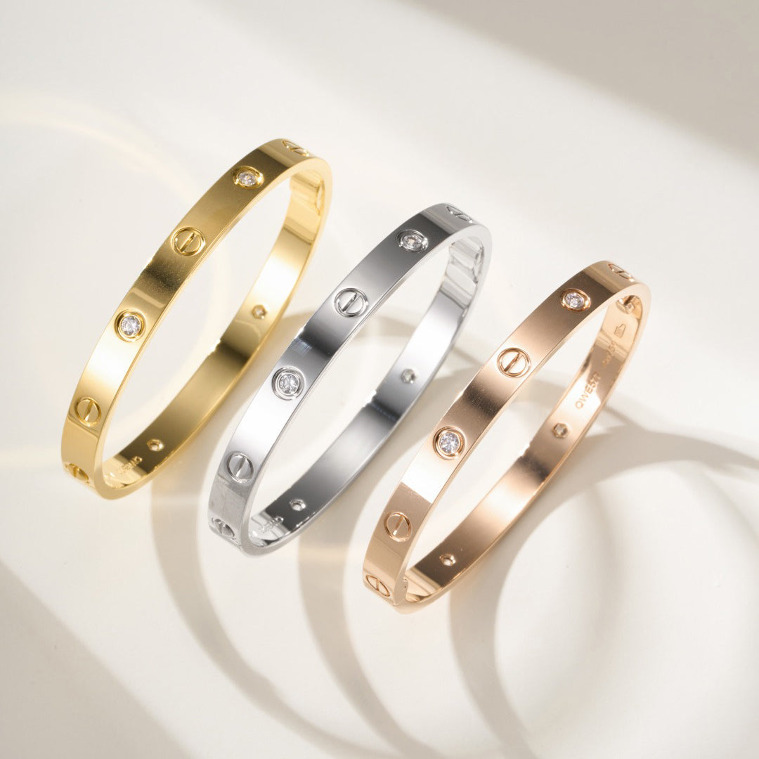 [Rose Tomorrow]LOVE BRACELET 6.1MM 4 DIAMONDS